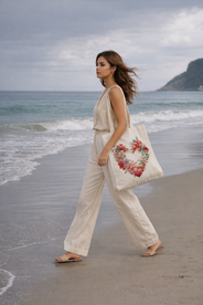 Bolso tote Fiamma de algodón peruano — colección De Corazón, hecho a mano en Lima